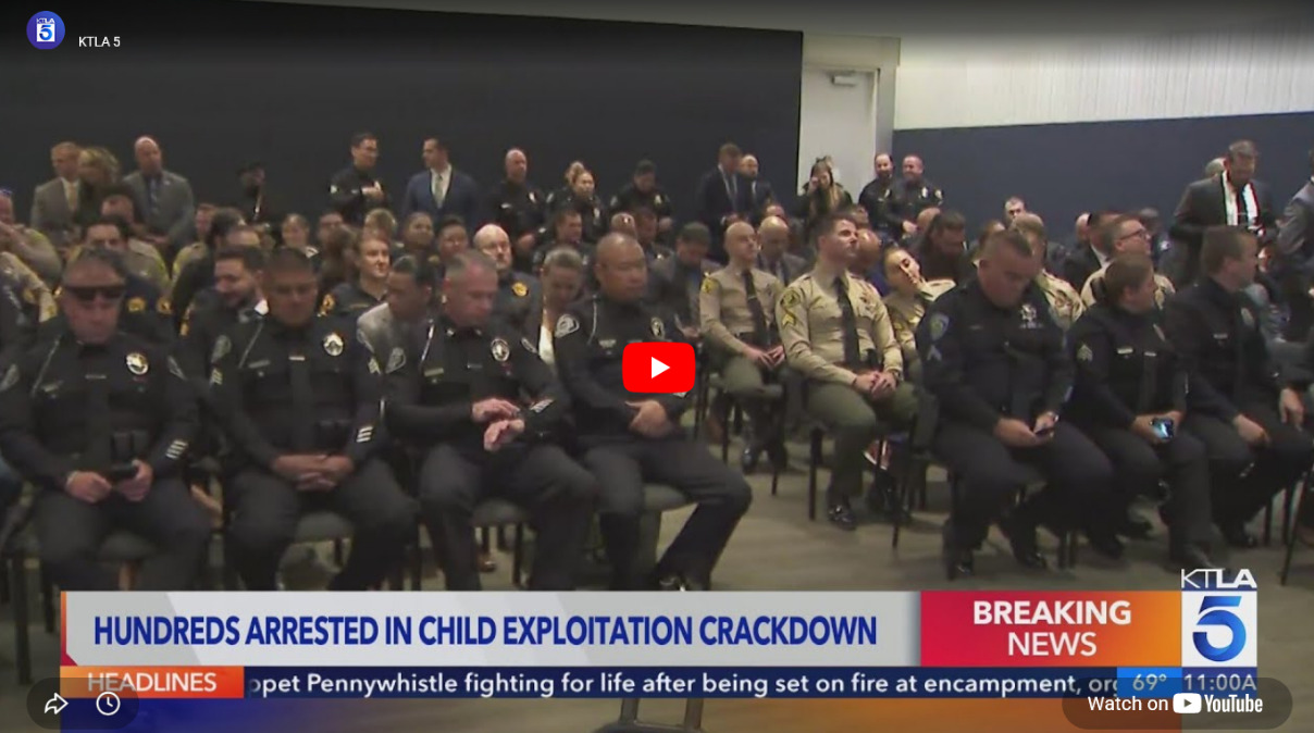 Hundreds arrested in SoCal child exploitation sting